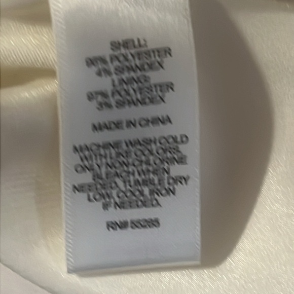 Express size Large peplum cream tank top EUC - Picture 7 of 7